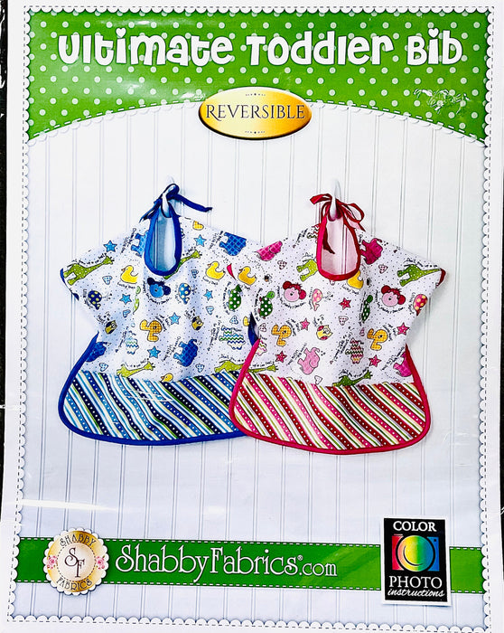 Pattern toddler bib reversible Fat Quarter friendly boy girl sewing pattern