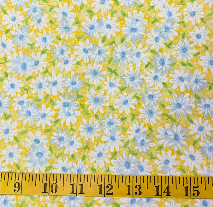 20s30s Depression Reproduction fabric Feed Sack Keepsake Calico Packed Daisy Yellow