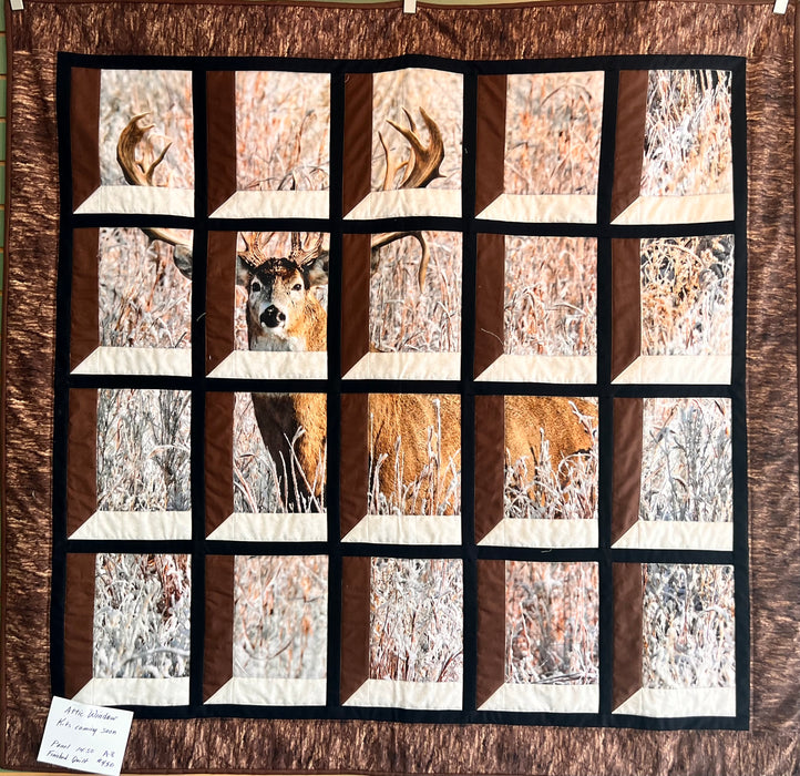 Deer in the Attic Window Quilt Kit - Make a Wildlife Quilt Top