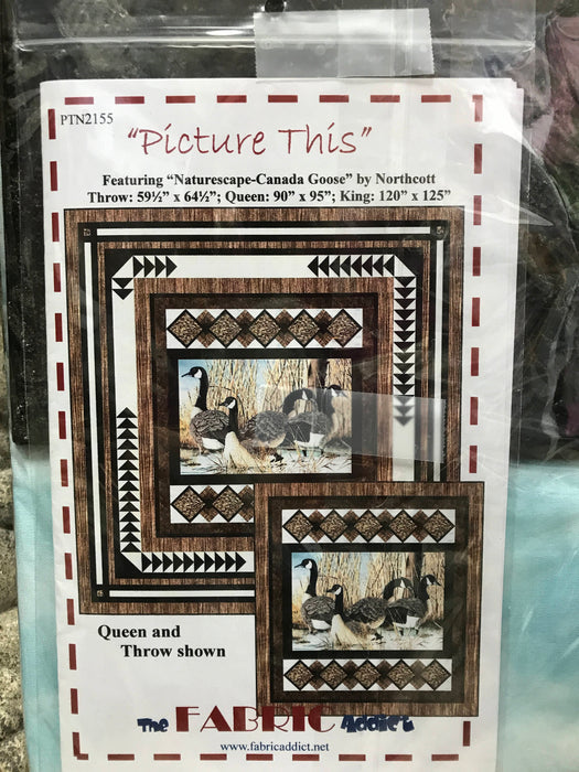Canada Goose Quilt Kit Hunting Cabin Man Cave 60 x 65 By Paul Twitchell