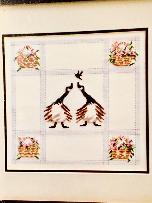 counted cross stitch embroidery Diane Graebner DGX-056 Friendship Amish geese vintage pattern rare out of print