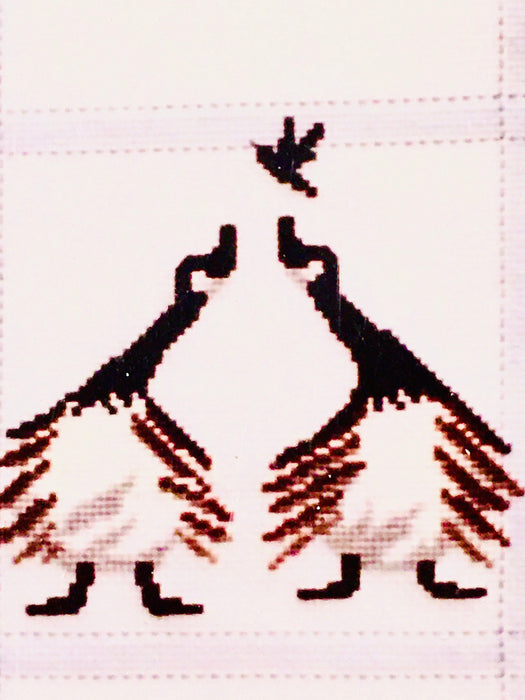 counted cross stitch embroidery Diane Graebner DGX-056 Friendship Amish geese vintage pattern rare out of print