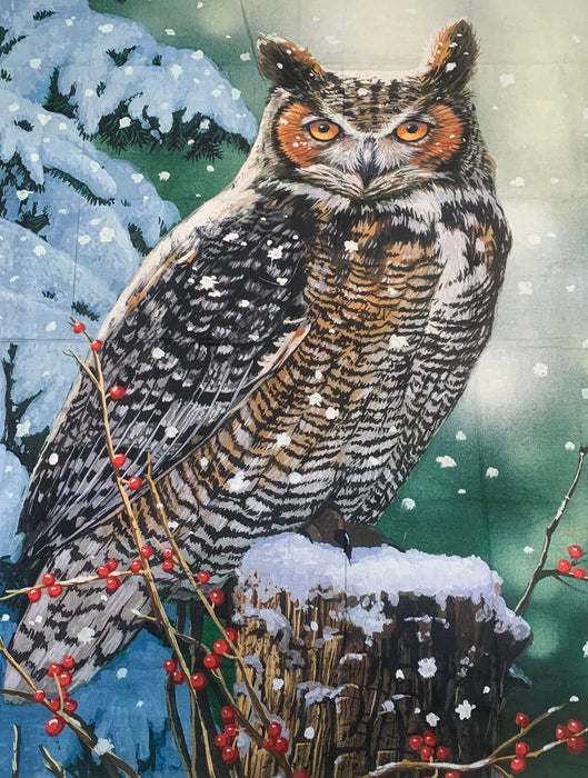 Silent Watch Owl Panel