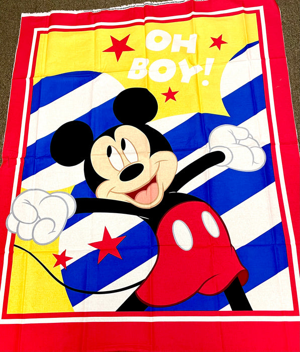 Crib quilt kit Mickey Mouse Beginner easy kit Panel OOP
