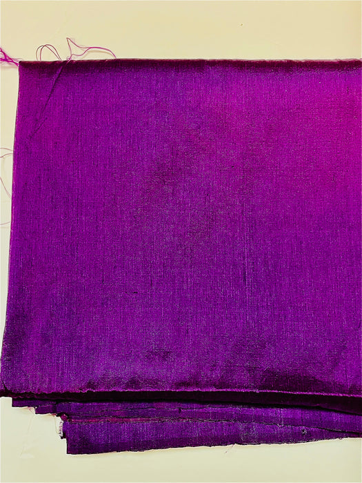 Silk dupioni rich elegant eggplant purple color one piece 2.4 yds long 88" long 40" wide