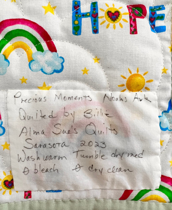 Noahs Ark Baby Quilt Precious Moments