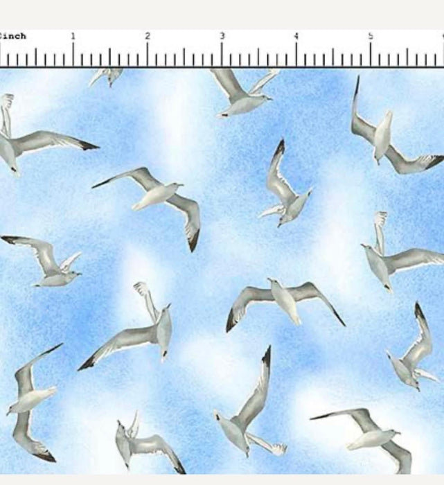 Florida shop hop 2024 birds fabric by the yard 100% cotton QT fabrics