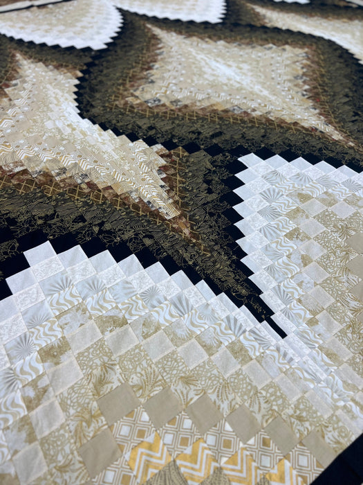 Radiant Jewel Argyle Bargello Quilt Top
