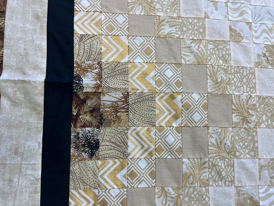 Radiant Jewel Argyle Bargello Quilt Top
