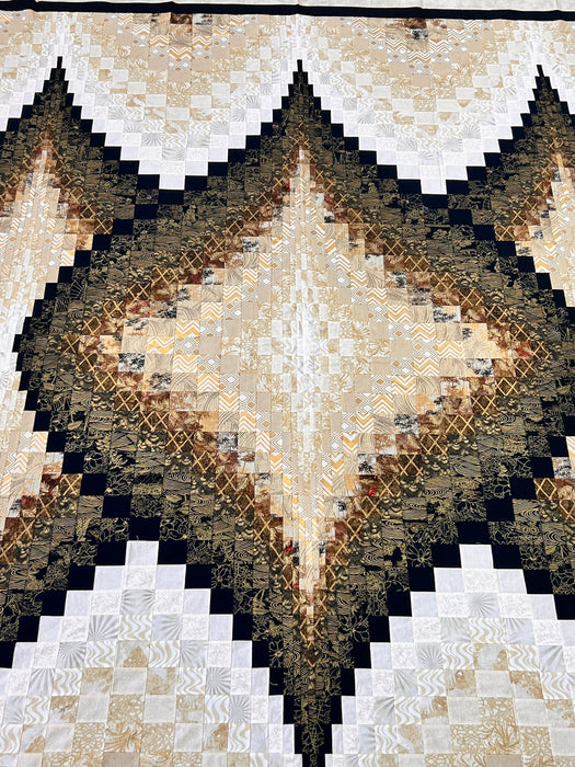 Radiant Jewel Argyle Bargello Quilt Top