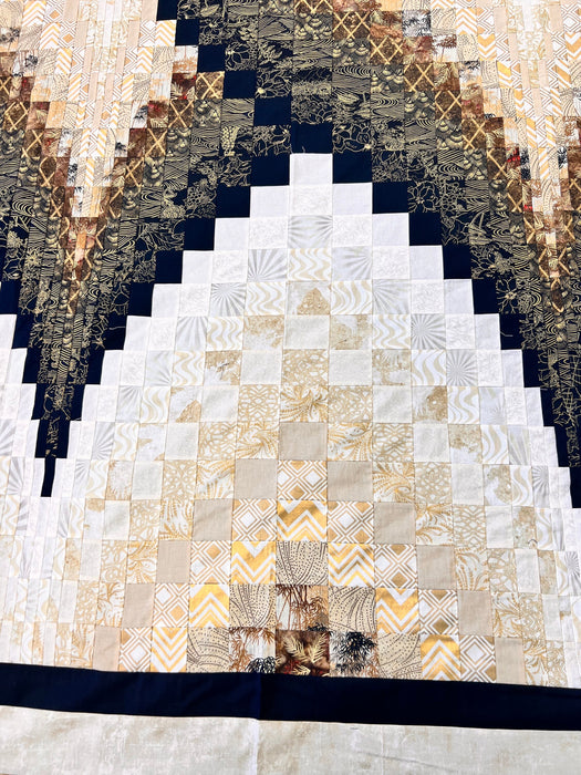 Radiant Jewel Argyle Bargello Quilt Top