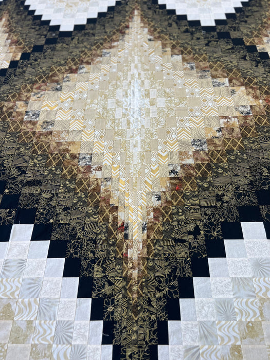 Radiant Jewel Argyle Bargello Quilt Top